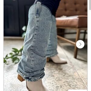 Steve Madden Lassy Denim Boots women size 6